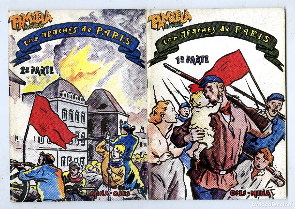 Tebeos: Los Apaches de Paris Completa 2 num. (Pamiela, 1984) - Oses / Mina