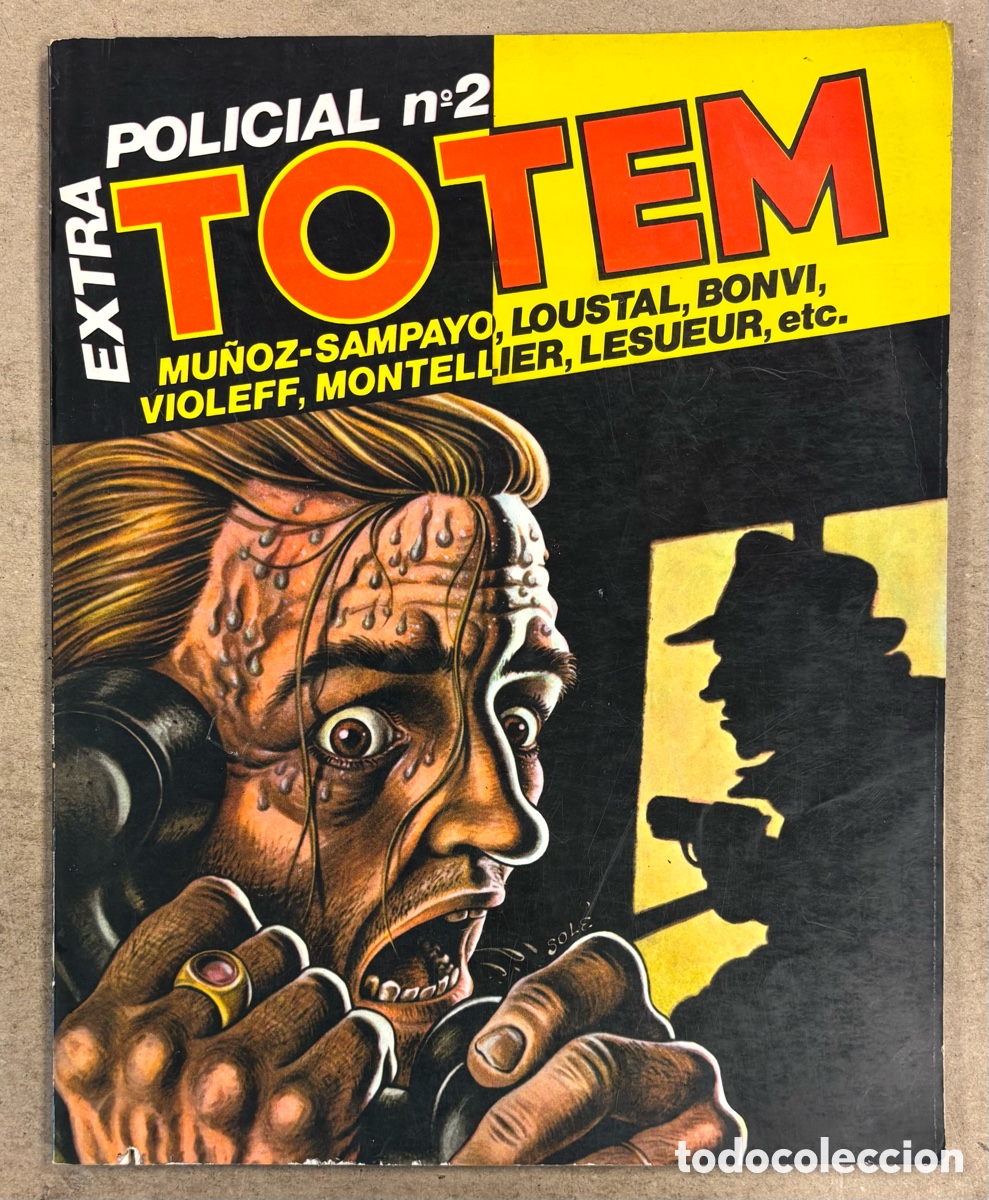 Tebeos: TOTEM EXTRA POLICIAL N&deg; 2. MU&Ntilde;OZ-SAMPAYO, LOUSTAL, BONVI, VIOLEFF, MONTELLIER, LESUEUR, ETC.