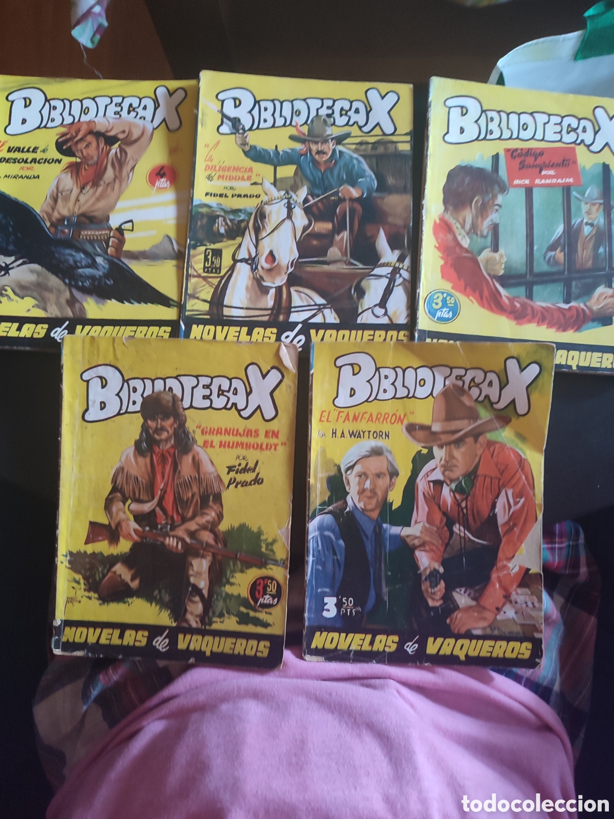 Tebeos: Colecci&oacute;n biblioteca x n&uacute;m 72 73 75 76 80 d&eacute;cada 40