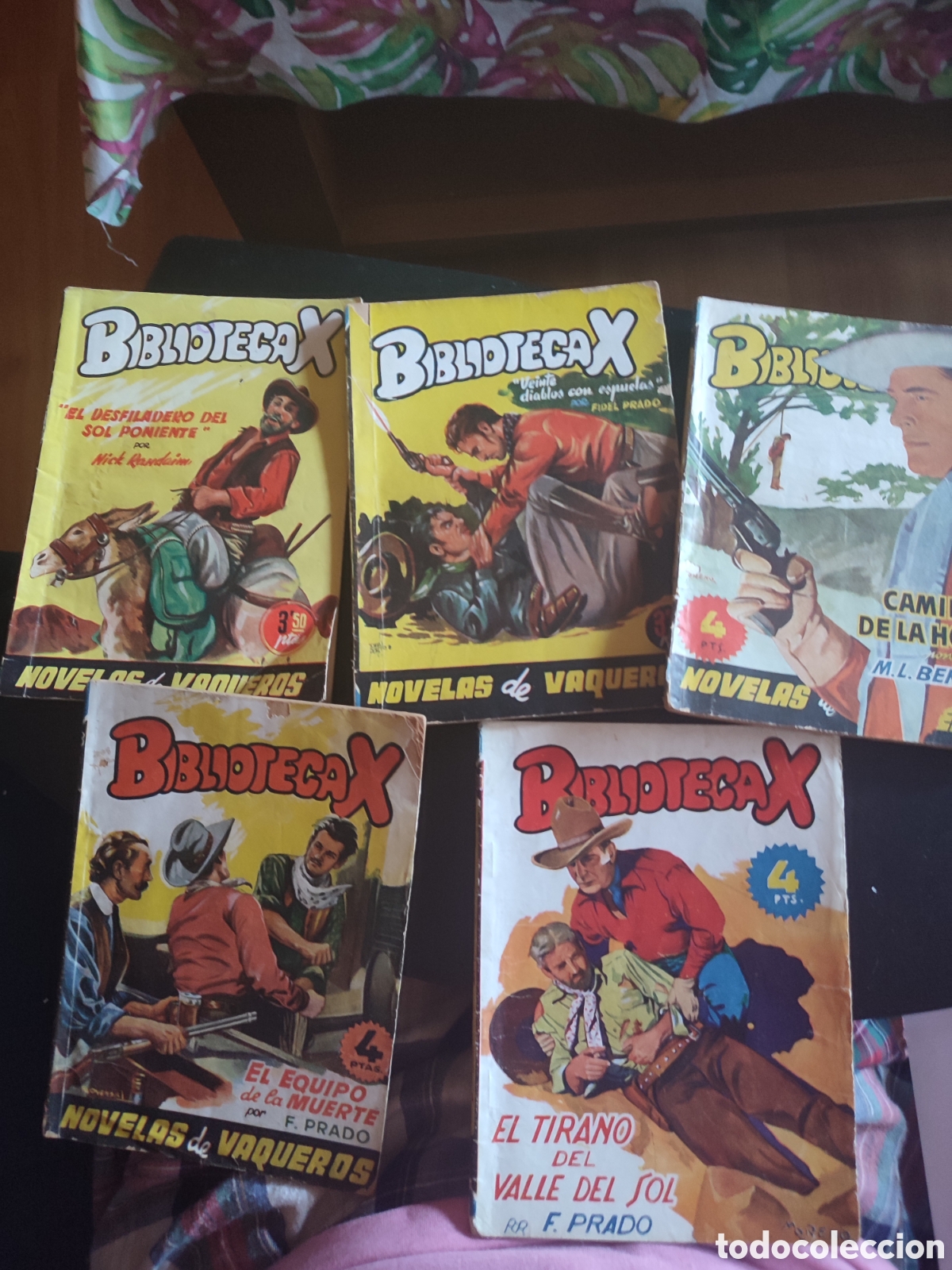 Tebeos: Colecci&oacute;n biblioteca x n&uacute;m 63,78,97,98,100