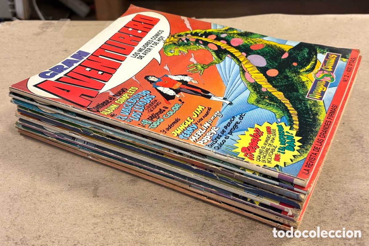 Tebeos: GRAN AVENTURA, LOS MEJORES C&Oacute;MICS FE AYER Y HOY. LOTE DE 8 EJEMPLARES. VER N&Uacute;MEROS EN FOTOGRAF&Iacute;AS