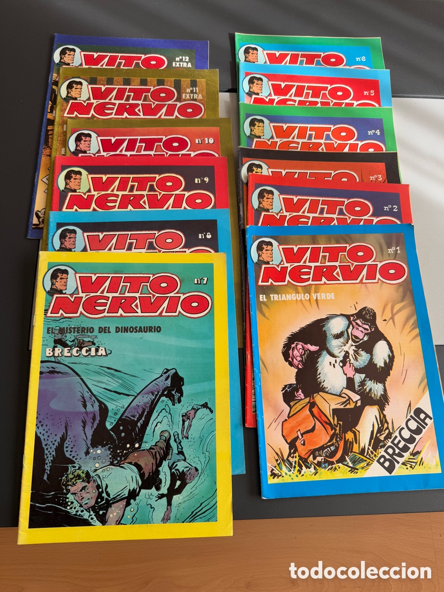 Tebeos: VITO NERVIO. Colecci&oacute;n Completa 12. N&uacute;meros. Ed VILAN. Buen Estado