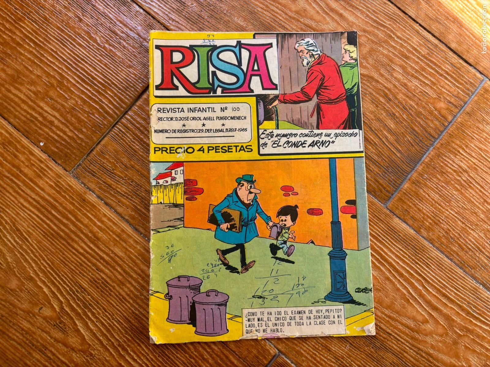 Tebeos: RISA, REVISTA INFANTIL, N&ordm; 100. OLIV&Eacute; Y HONTORIA, 1965