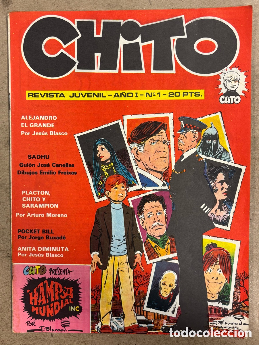 Tebeos: CHITO REVISTA JUVENIL N&deg; 1 (1974). JES&Uacute;S BLASCO, ARTURO MORENO, JORGE BUXAD&Eacute;,&hellip;