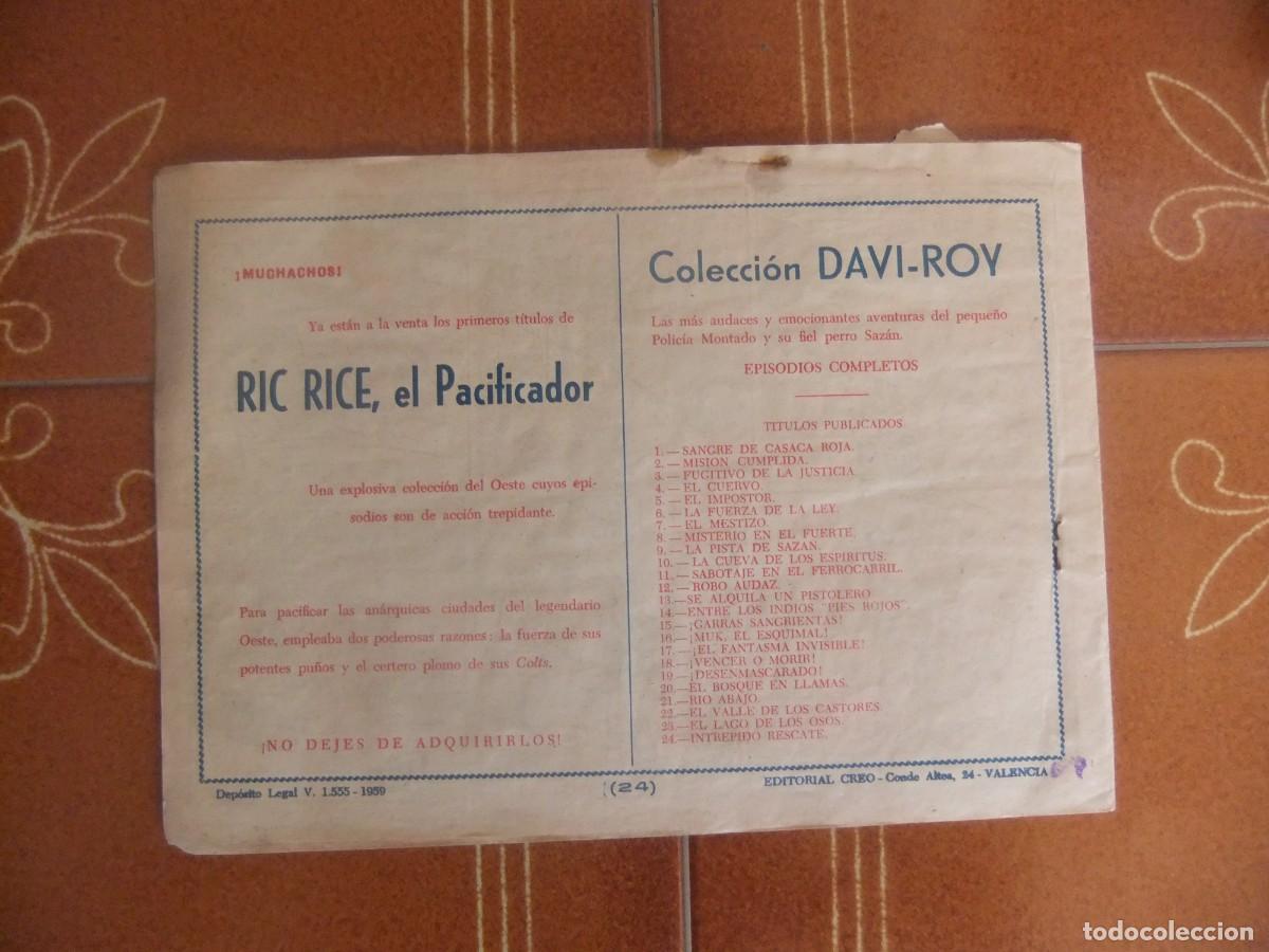 Tebeos: DAVI ROY N&ordm; 24 INTREPIDO RESCATE EDITORIAL CREO - Foto 2