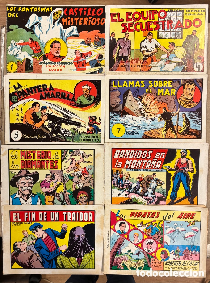 Tebeos: LOTE DE 8 TEBEOS: ROBERTO ALC&Aacute;ZAR Y PEDR&Iacute;N Y DE JUAN CENTELLA. VER T&Iacute;TULOS EN FOTOGRAF&Iacute;AS.