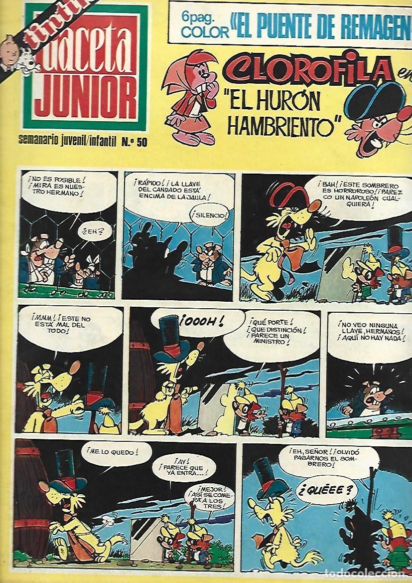 Tebeos: Gaceta Junior, 50, 1969, Universo Infantil, buen estado.