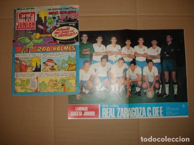 Tebeos: Gaceta Junior, 57, 1969, Universo Infantil, con la lamina del Zaragoza