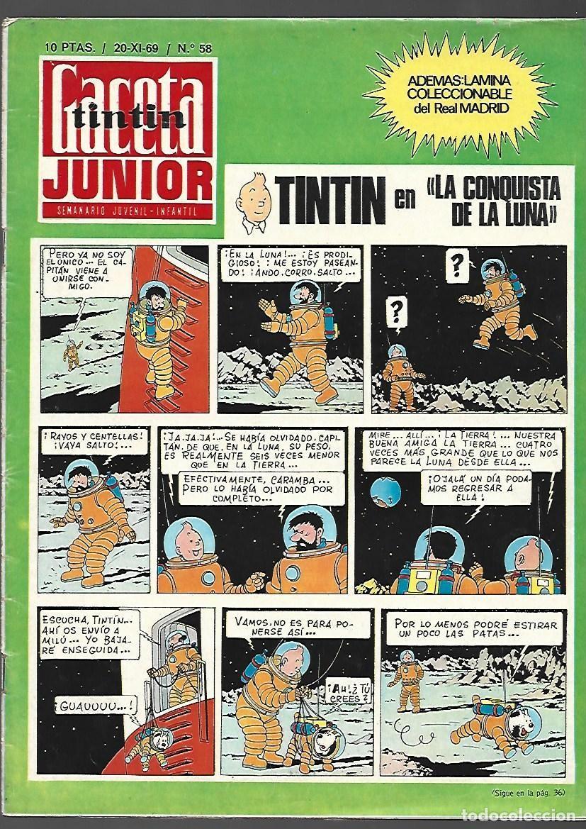 Tebeos: Gaceta Junior, 58, 1969, Universo Infantil, buen estado.
