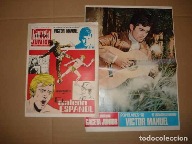 Tebeos: Gaceta Junior, 70, 1970, Universo Infantil, buen estado. Con poster de Victor Manuel