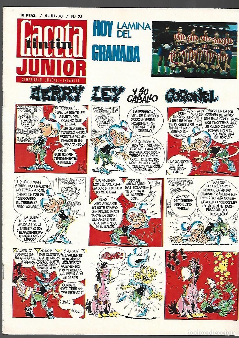 Tebeos: Gaceta Junior, 73, 1970, Universo Infantil, buen estado.