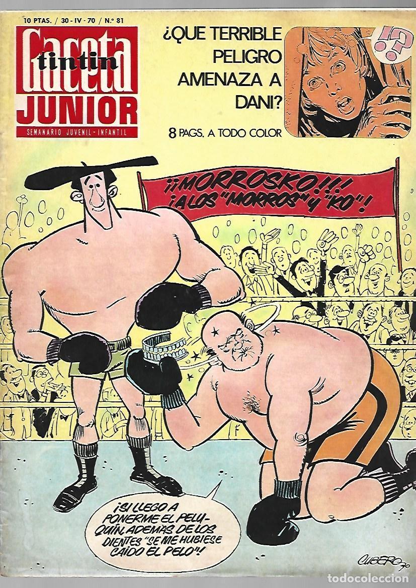 Tebeos: Gaceta Junior, 81, 1970, Universo Infantil, buen estado.