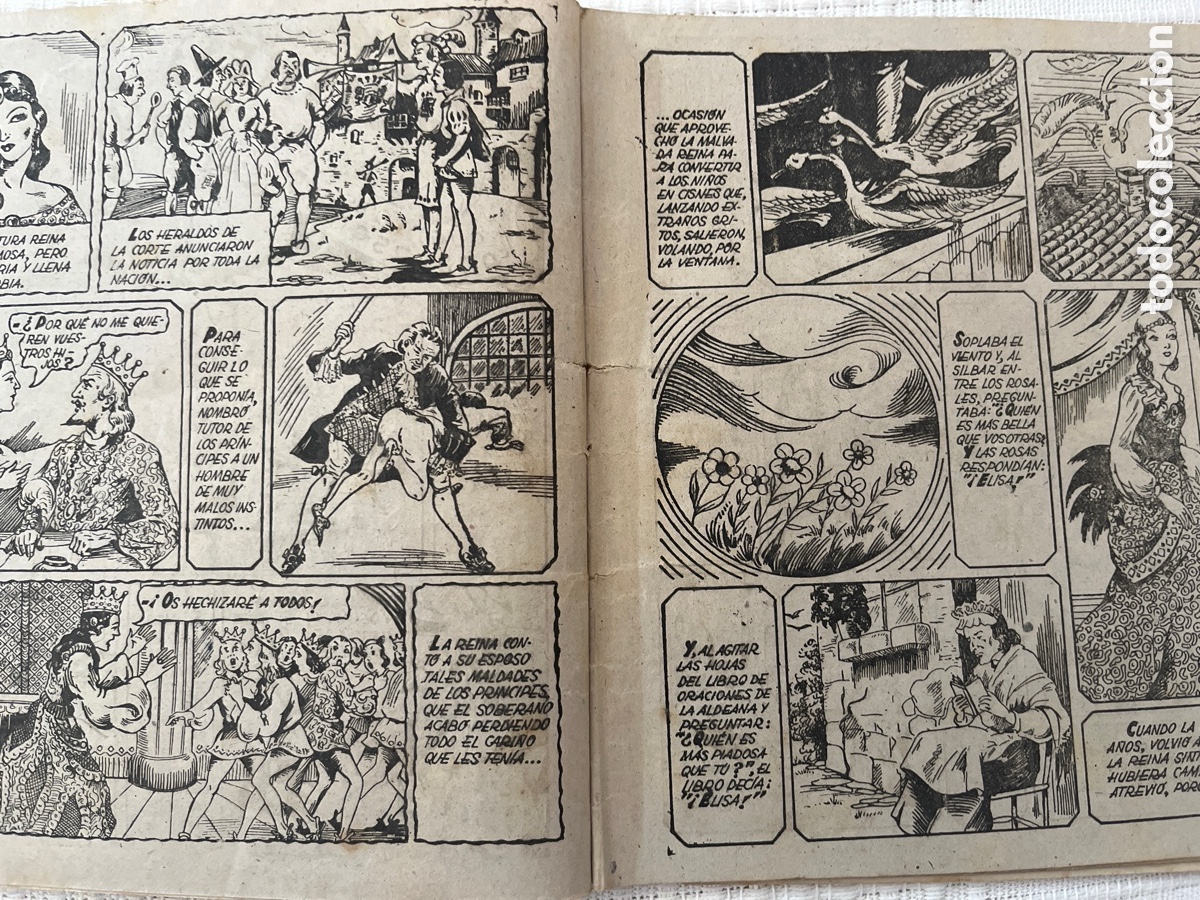 Tebeos: Cuento Los Cisnes Salvajes - Foto 3