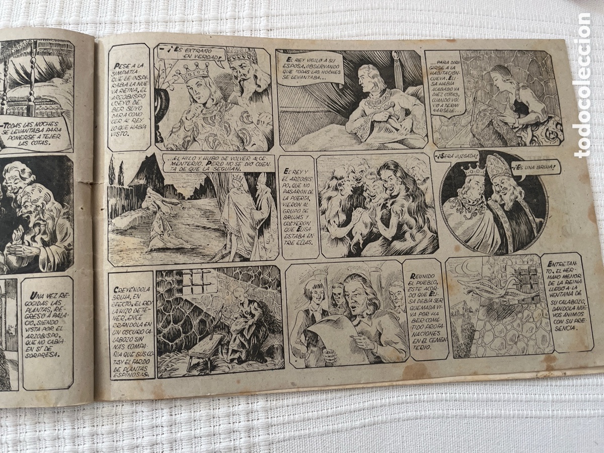 Tebeos: Cuento Los Cisnes Salvajes - Foto 6