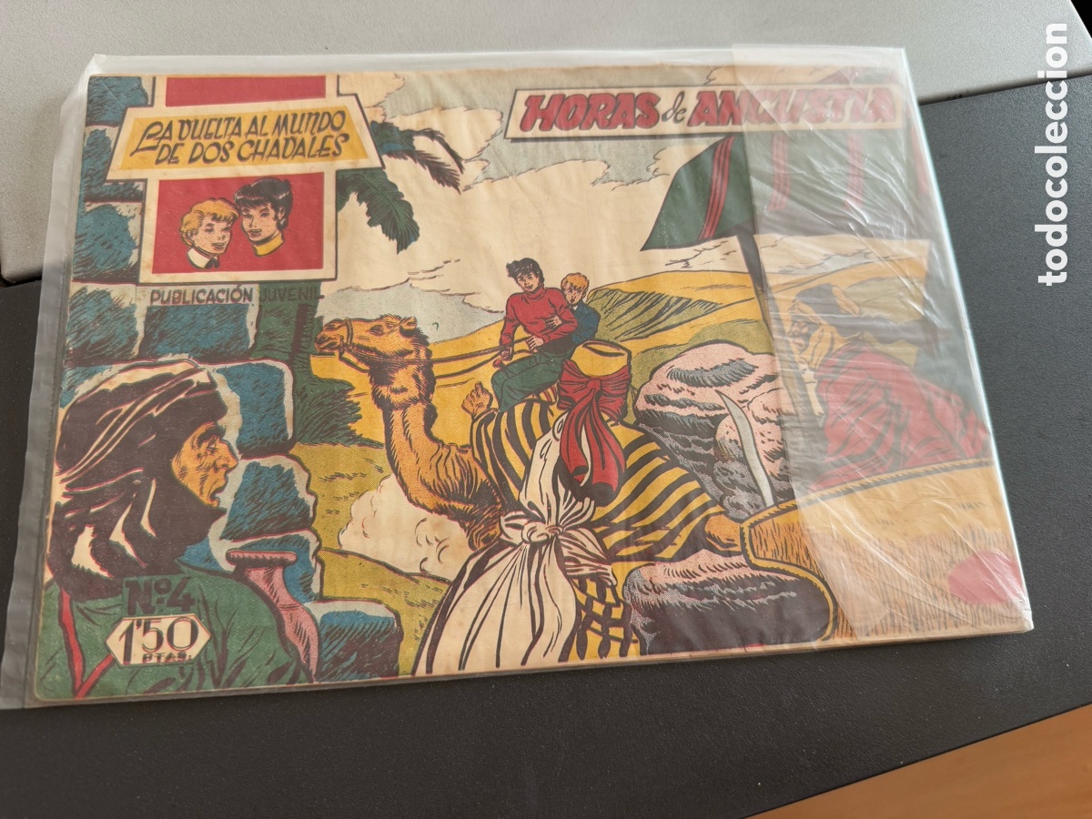 Tebeos: LA VIELTA AL MUNDO DE DOS CHAVALES. N 4. Original Ed MATEU. 1959
