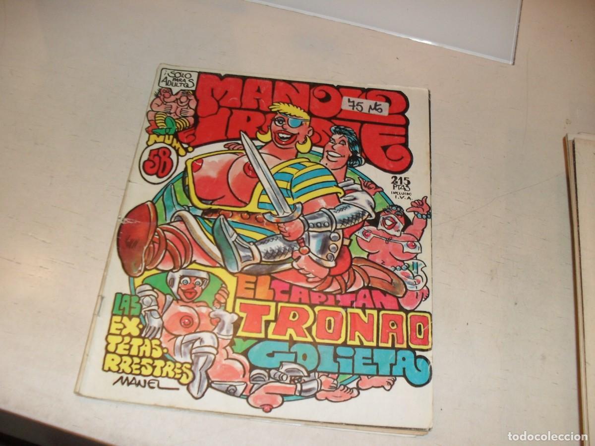 Tebeos: MANOLO E IRENE N&ordm; 58,CON PARODIA DEL CAPITAN TRUENO,DE 72.MANEL FERRER EDITOR,1982