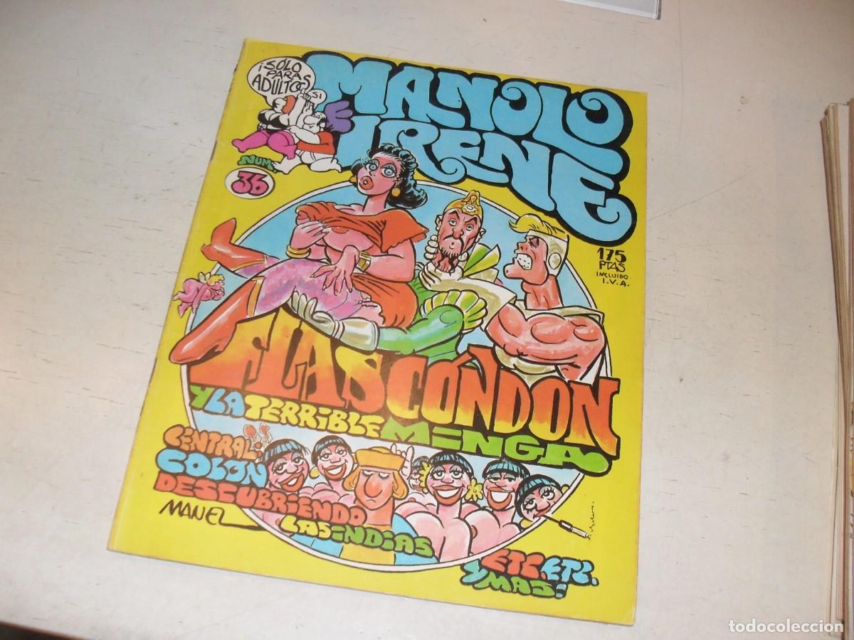 Tebeos: MANOLO E IRENE N&ordm; 36,CON PARODIA DE FLASH GORDON,DE 72.MANEL FERRER EDITOR,1982