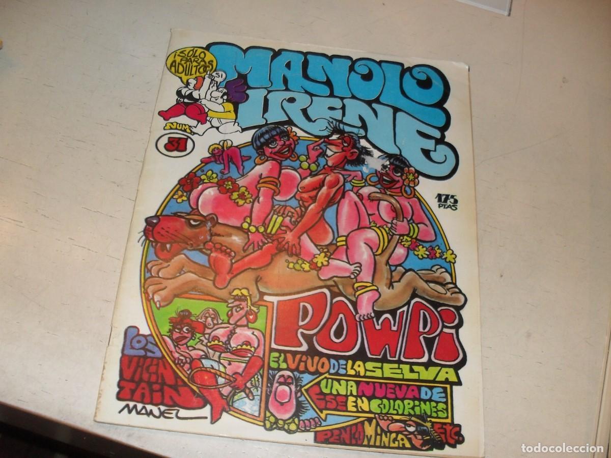 Tebeos: MANOLO E IRENE N&ordm; 31,CON PORPI,EL VIVO DE LA SELVA,DE 72.MANEL FERRER EDITOR,1982