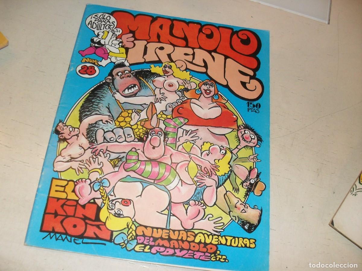 Tebeos: MANOLO E IRENE N&ordm; 28,CON PARODIA DE ZIPI Y ZAPE,DE 72.MANEL FERRER EDITOR,1982