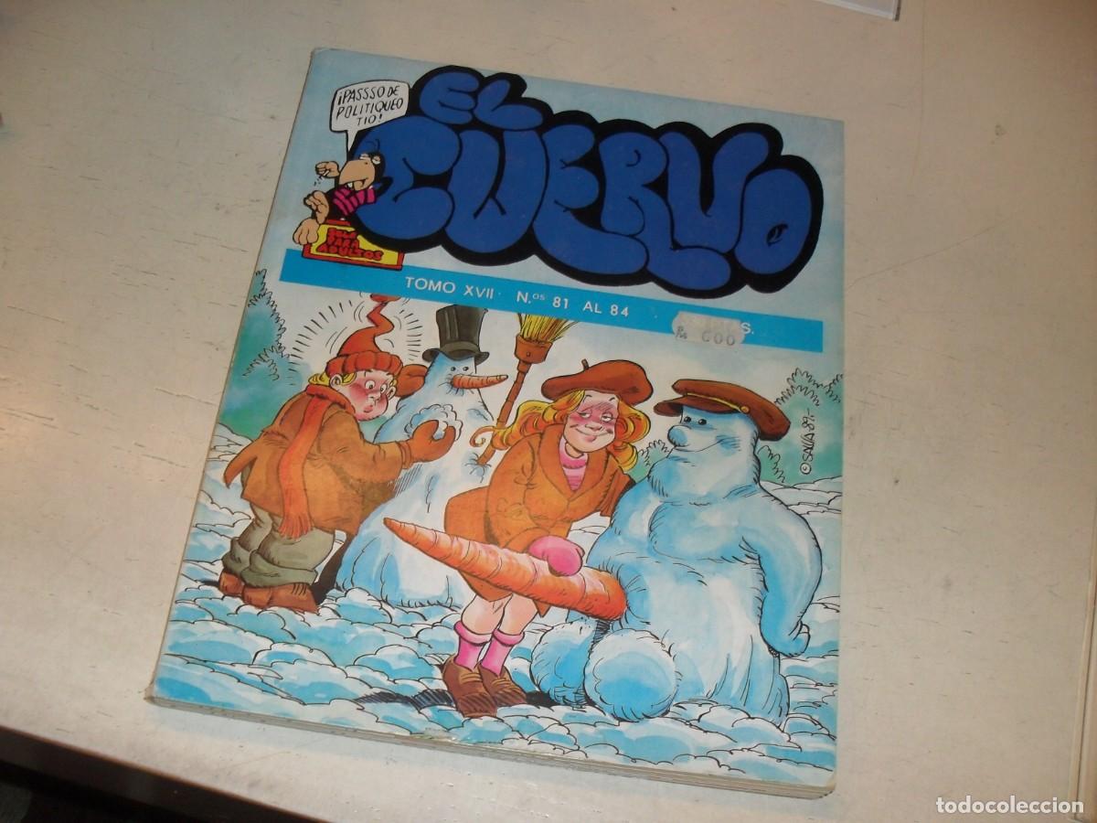 Tebeos: EL CUERVO,2&ordf; EPOCA,RETAPADO CON N&ordm; 81 AL 84,CON SUS CUBIERTAS,DE 150,AMAIKA/IRU,1980