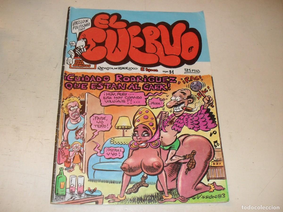 Tebeos: EL CUERVO,2&ordf; EPOCAn&ordm; 31,CON AFRICA MISTERIOSA,DE VAZQUEZ,DE 150,AMAIKA/IRU,1980