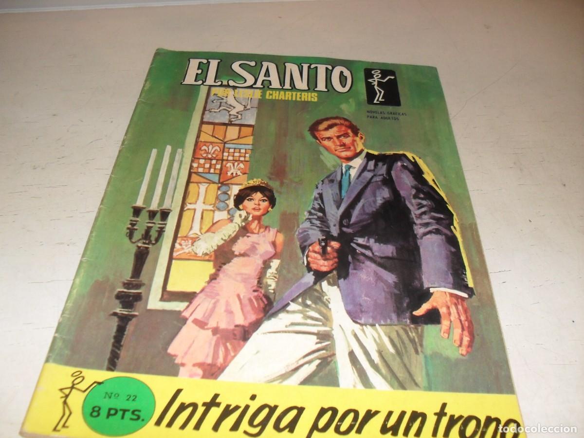 Tebeos: EL SANTO N&ordm; 22,Y ULTIMO,INTRIGA POR UN TRONO,BASADO EN LA SERIE TVE.SEMIC EDICIONES,1965