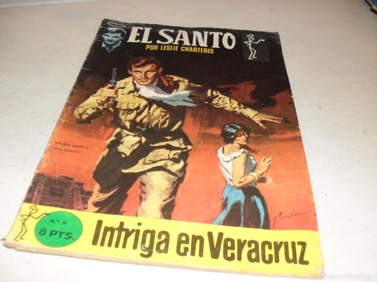 Tebeos: EL SANTO N&ordm; 9,DE 22,INTRIGA EN VERACRUZ,BASADO EN LA SERIE TVE.SEMIC EDICIONES,1965