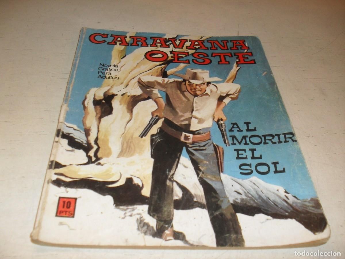Tebeos: CARAVANA OESTE N&ordm; 10,AL MORIR EL SOL.EN CONTRAPORTADA SEVILLA CF,DE 276.EDITA VILMAR,1971