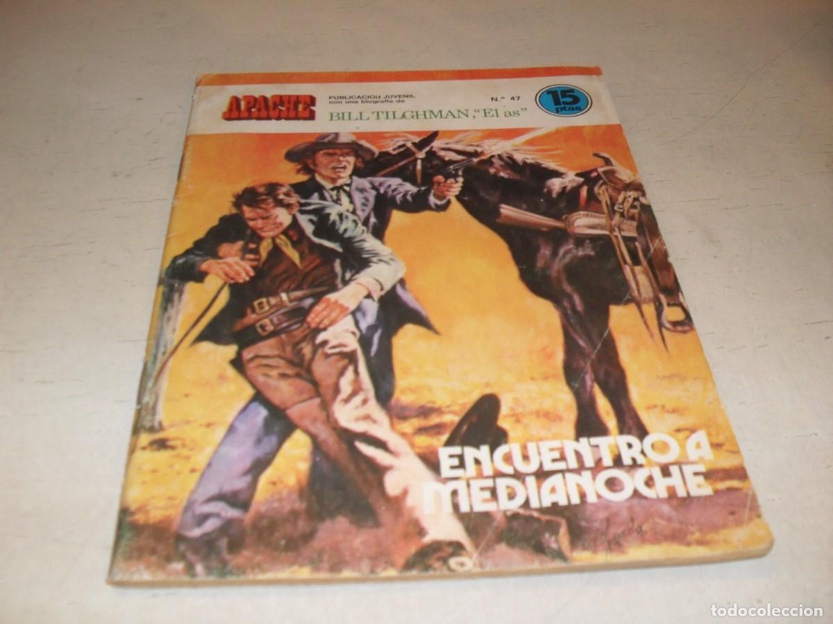 Tebeos: APACHE N&ordm; 47,ENCUENTRO A MEDIANOCHE,DIBUJA DUARTE,DE 64.EDITA ANCEO,1974