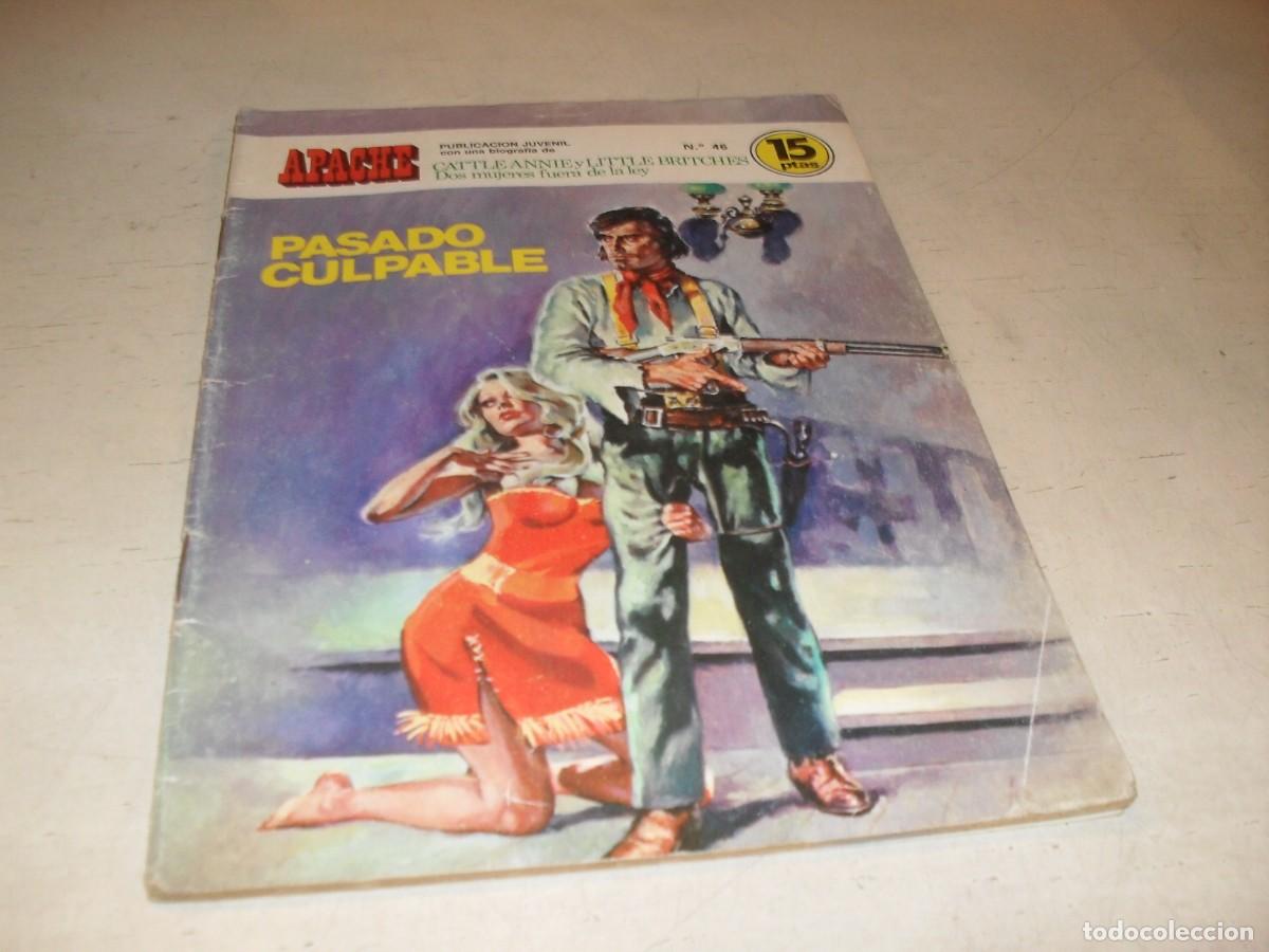 Tebeos: APACHE N&ordm; 46,PASADO CULPABLE,DIBUJA ANTONIO PEREZ,DE 64.EDITA ANCEO,1974