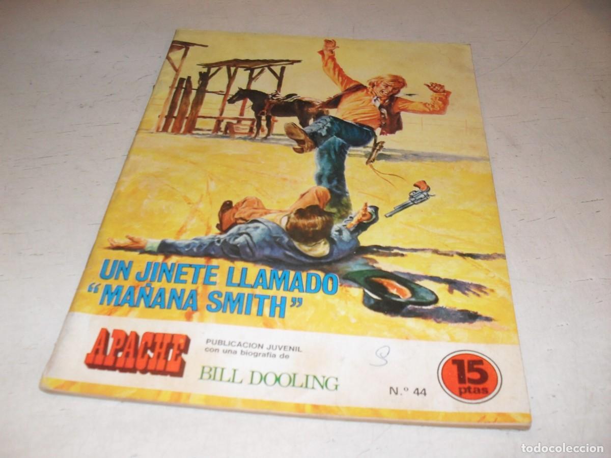 Tebeos: APACHE N&ordm; 44,UNNJINETE LLAMADO MA&Ntilde;ANA SMITH,DIBUJA ANTONIO PEREZ,DE 64.EDITA ANCEO,1974