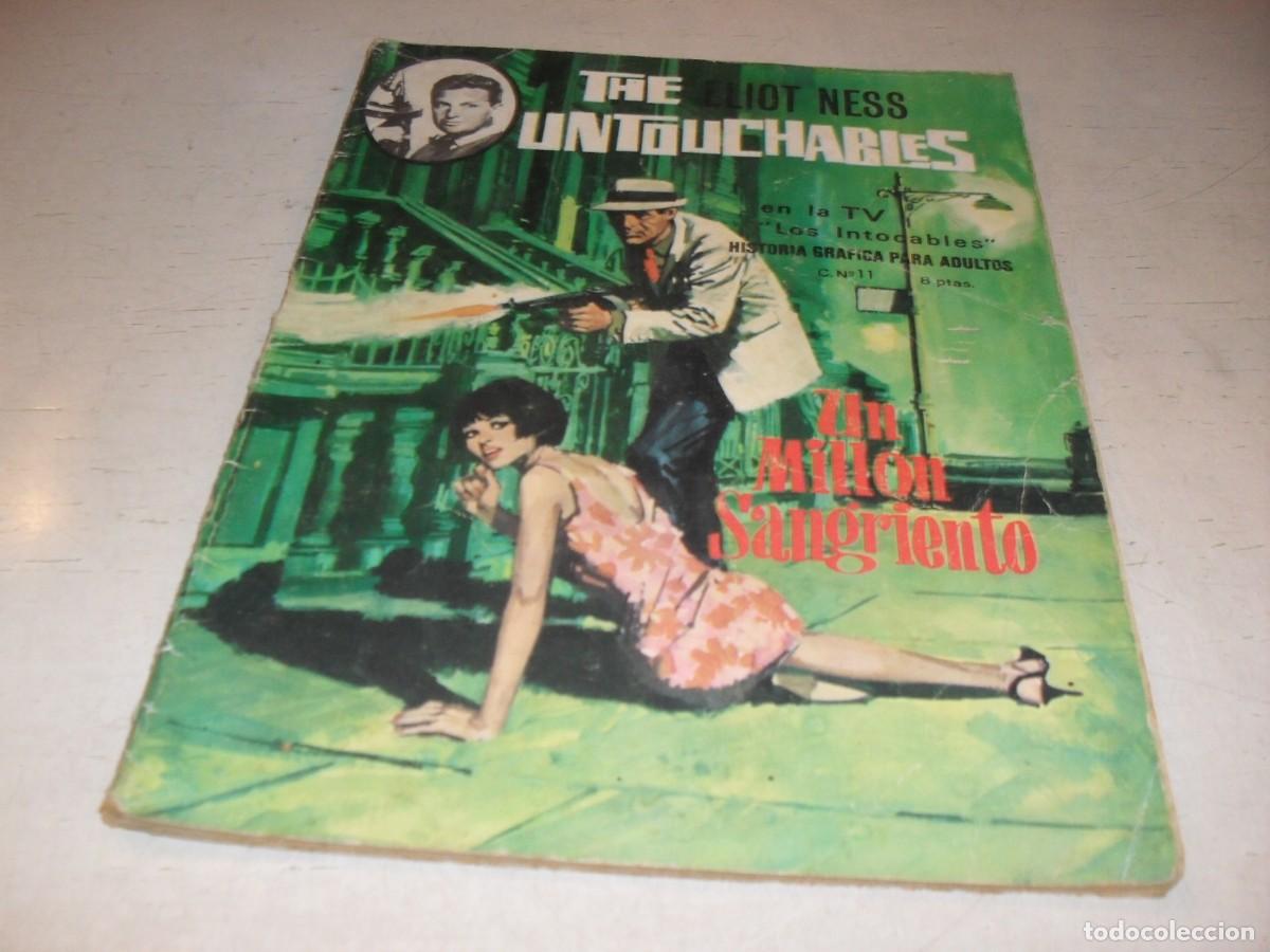 Tebeos: LOS INTOCABLES N&ordm; 11,UN MILLON SANGRIENTO,DE 14.EDITA ARTFI,1966.TEBEO DIFICIL