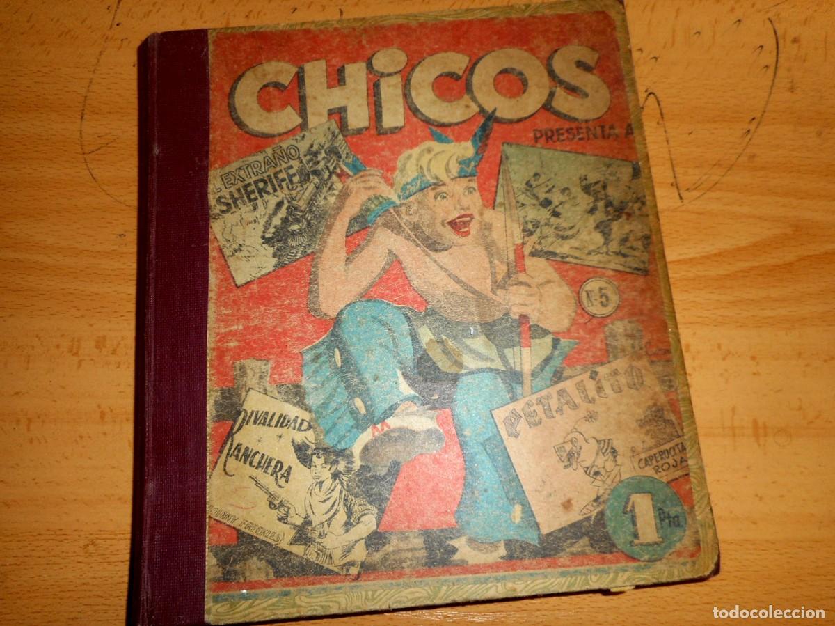 Tebeos: REVISTA CHICOS -ENCUADERNADO- (CID 1954-1955) -22 N&Uacute;MEROS- VARIOS AUTORES