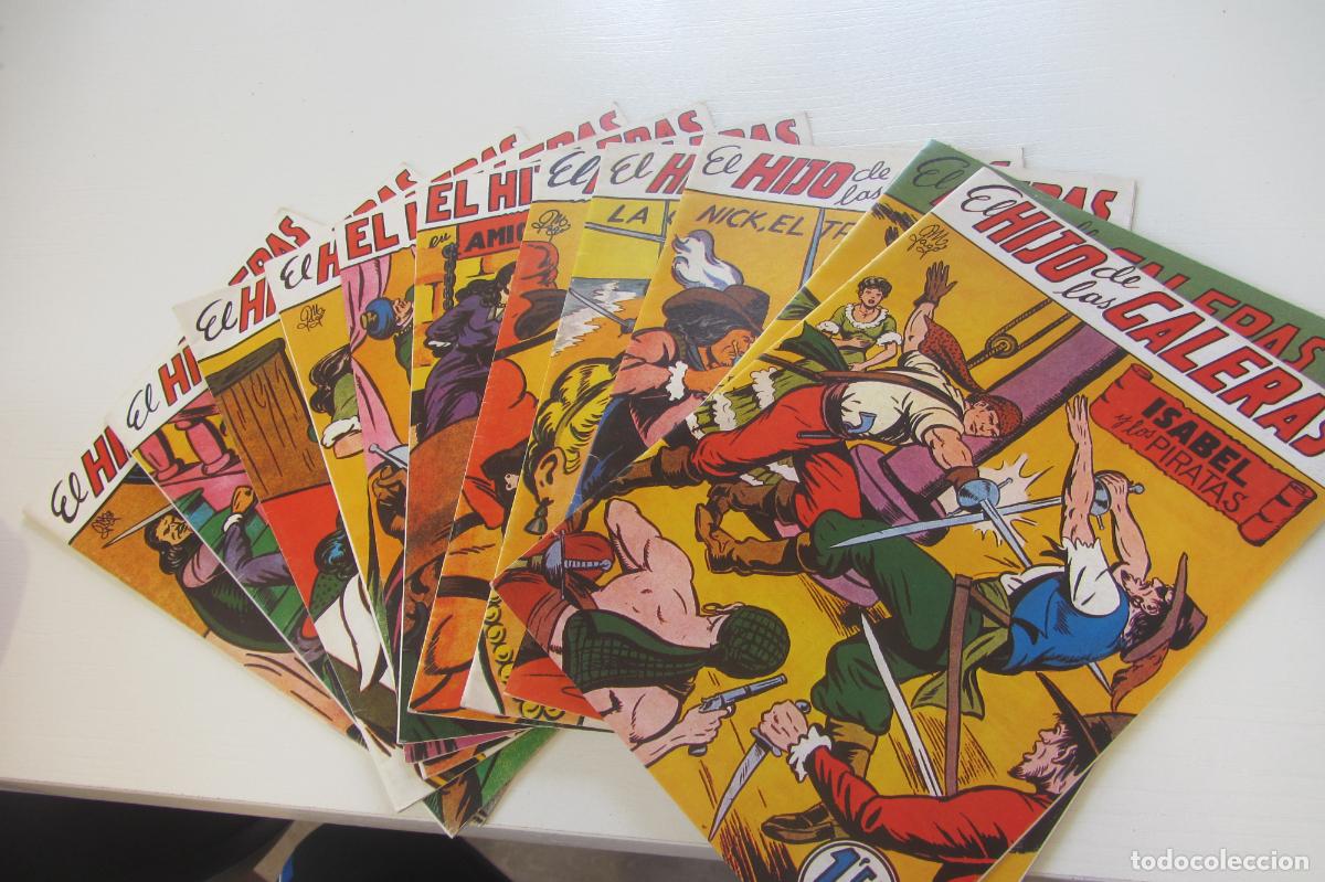 Tebeos: LOTE 11 HIJO DE LAS GALERAS, EL 2 3 5 6 7 8 9 12 13 14 15 (1950, GARGA) FACSIMIL arx231