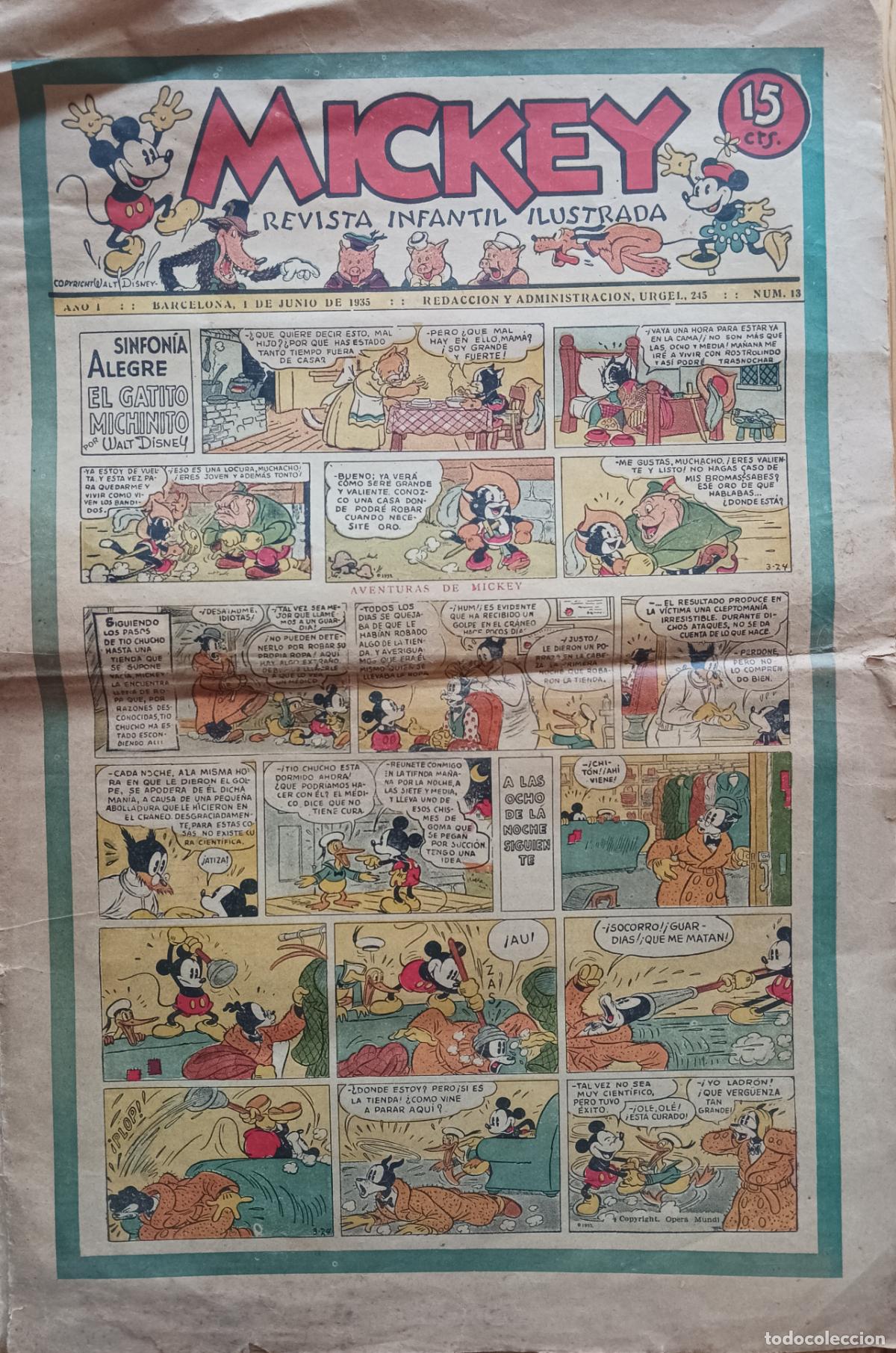 Tebeos: Mickey. Revista Infantil Ilustrada