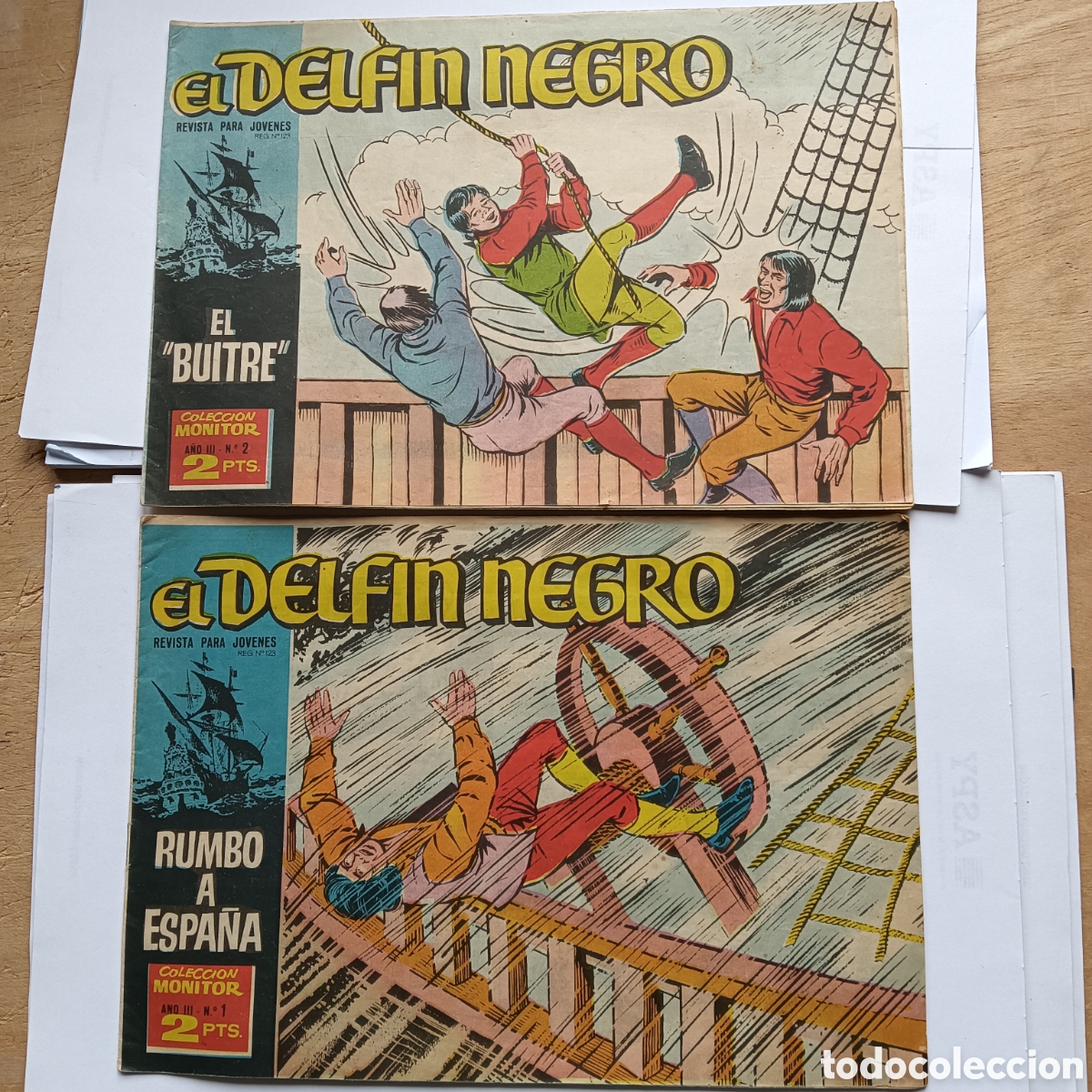 Tebeos: EL DELF&Iacute;N NEGRO NUM 1-2 ORIGINAL