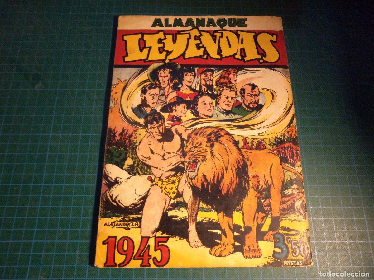 Tebeos: Leyendas. Almanaque 1945. Hispano Americana. Original - Foto 2