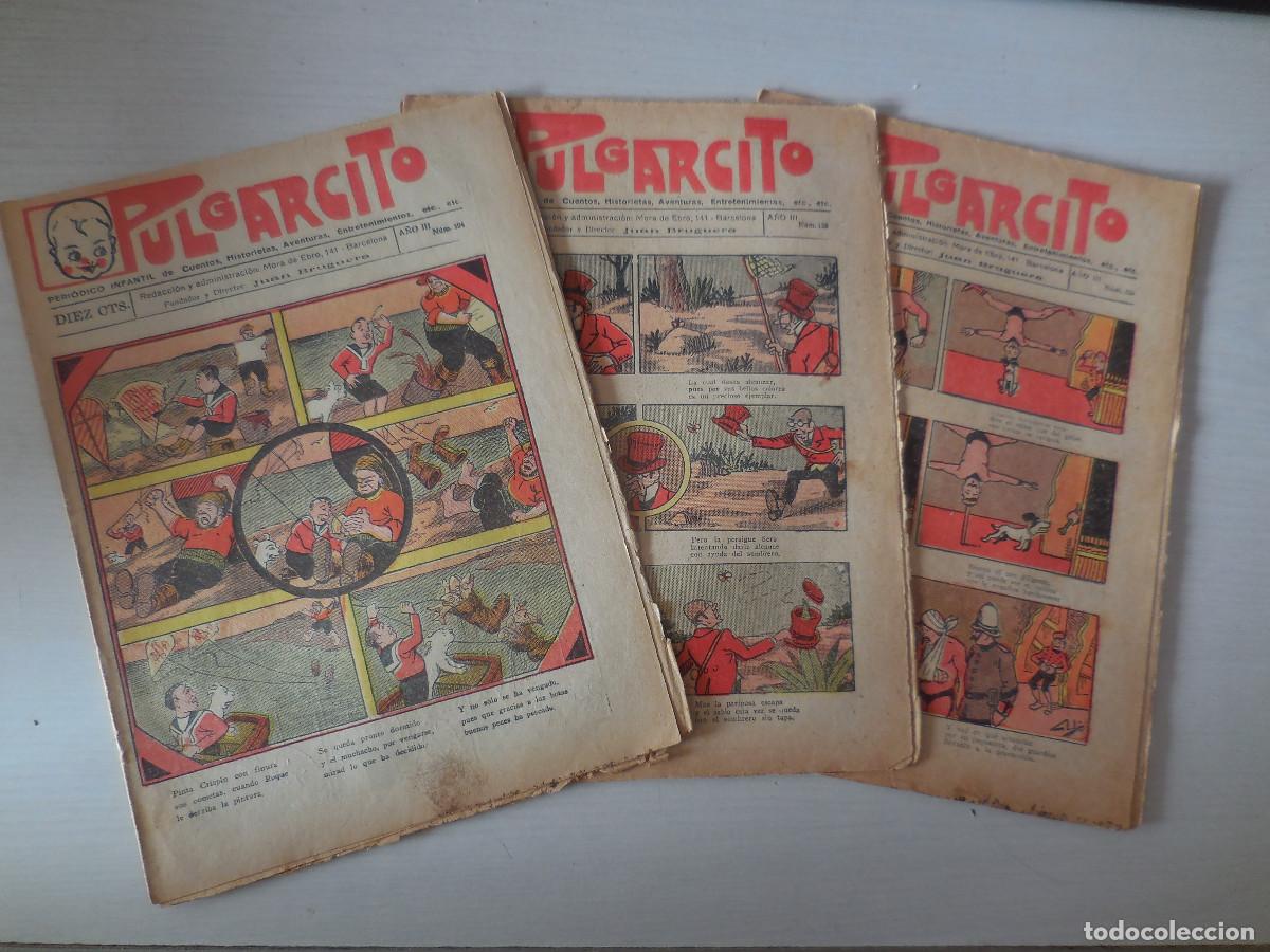 Tebeos: PULGARCITO (3). PRIMERA EPOCA. 124, 125 Y 126. A&Ntilde;O 1923. ORIGINAL&iexcl;&iexcl;&iexcl;