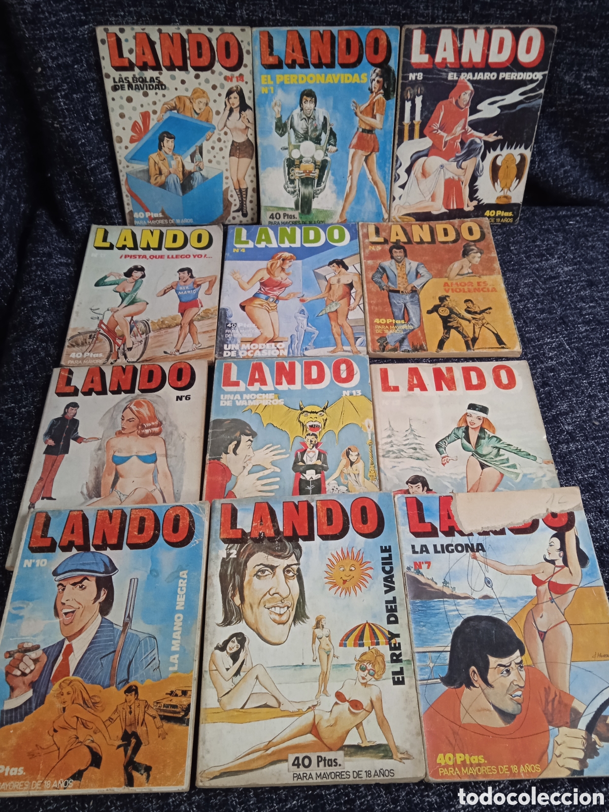 Tebeos: LANDO -LOTE DE 12 EJEMPLARES edita : EDICIONES ACTUALES A&Ntilde;OS 70 SIMILARES A ELVIBERIA