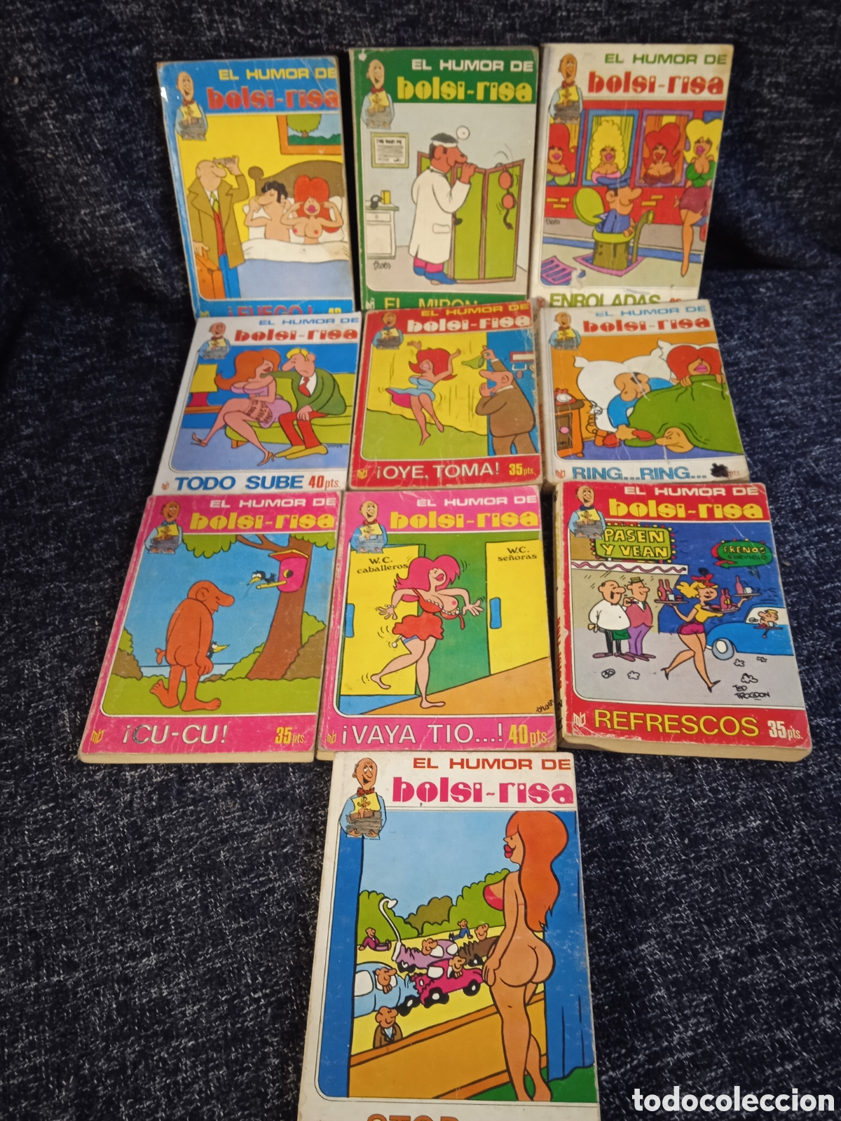 Tebeos: EL HUMOR DE BOLSI - RISA - LOTE 10 EJEMPLARES ( LIBRO DE CHISTES GRAFICOS 128 pg. ) -ED. MARC BEN