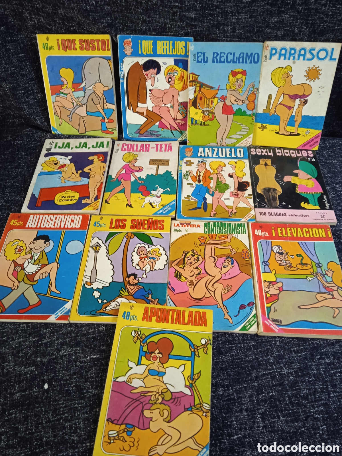 Comics: LOTE DE 13 LIBROS DE CHISTES GRAFICOS HUMOR -ED. MARC BEN A&Ntilde;OS 80