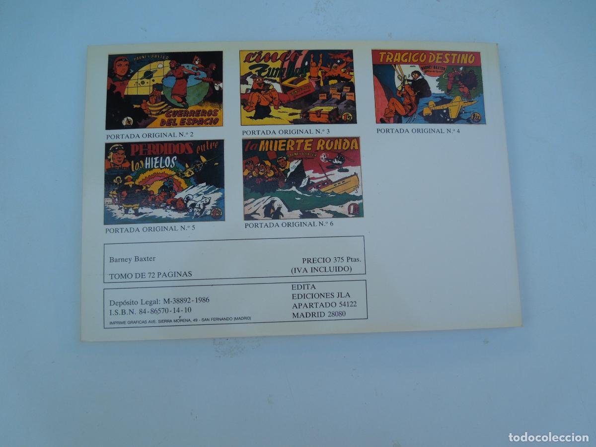 Tebeos: BARNEY BAXTER EL H&Eacute;ROE DEL ESPACIO EN AMENAZA SINIESTRA - N&ordm; 1 - EDICIONES JLA 1986. - Foto 3