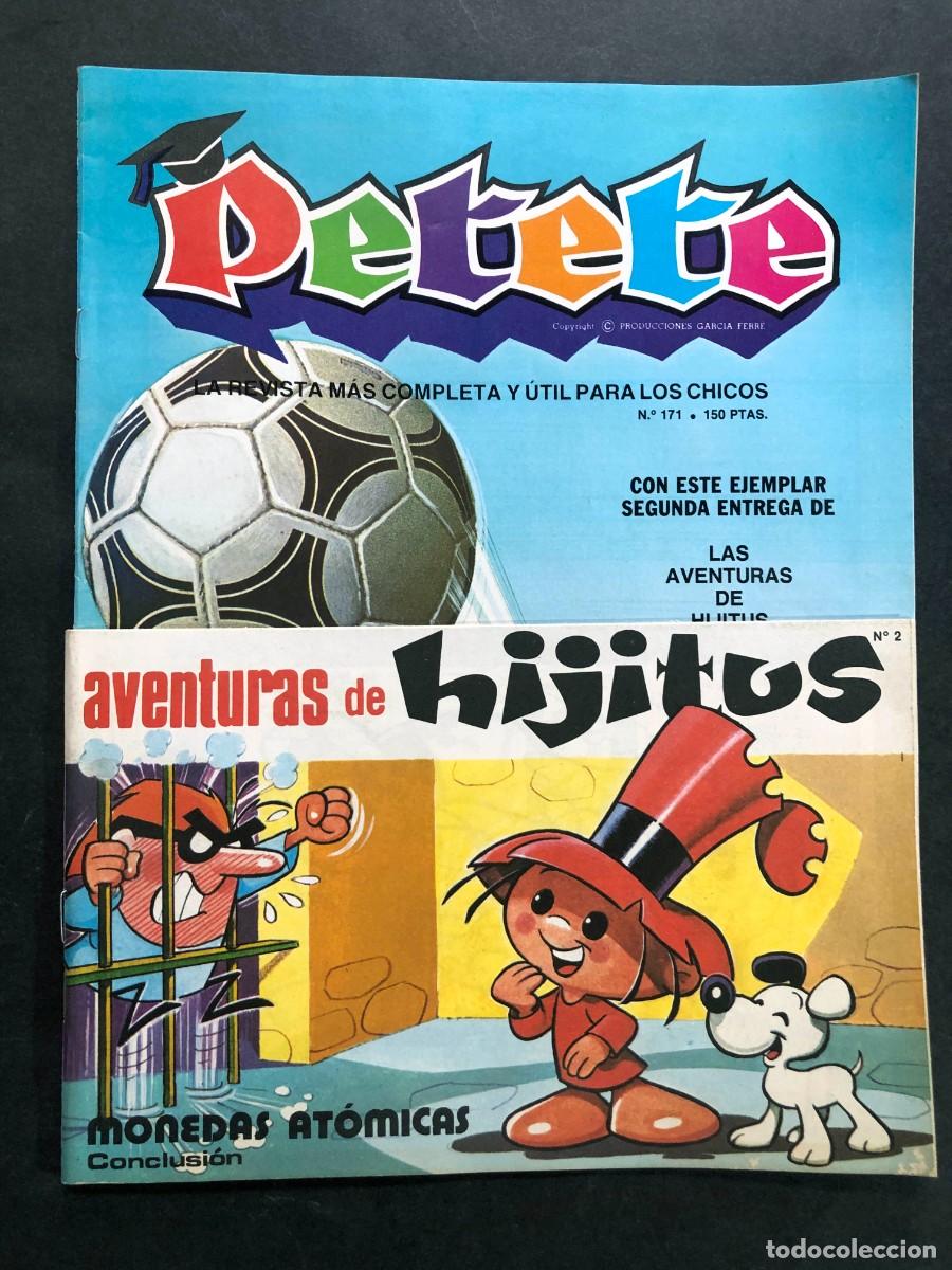 Tebeos: REVISTA PETETE n&ordm; 171 / AVENTURAS DE HIJITUS n&ordm; 2 / A&Ntilde;O 1985 / SIN USAR