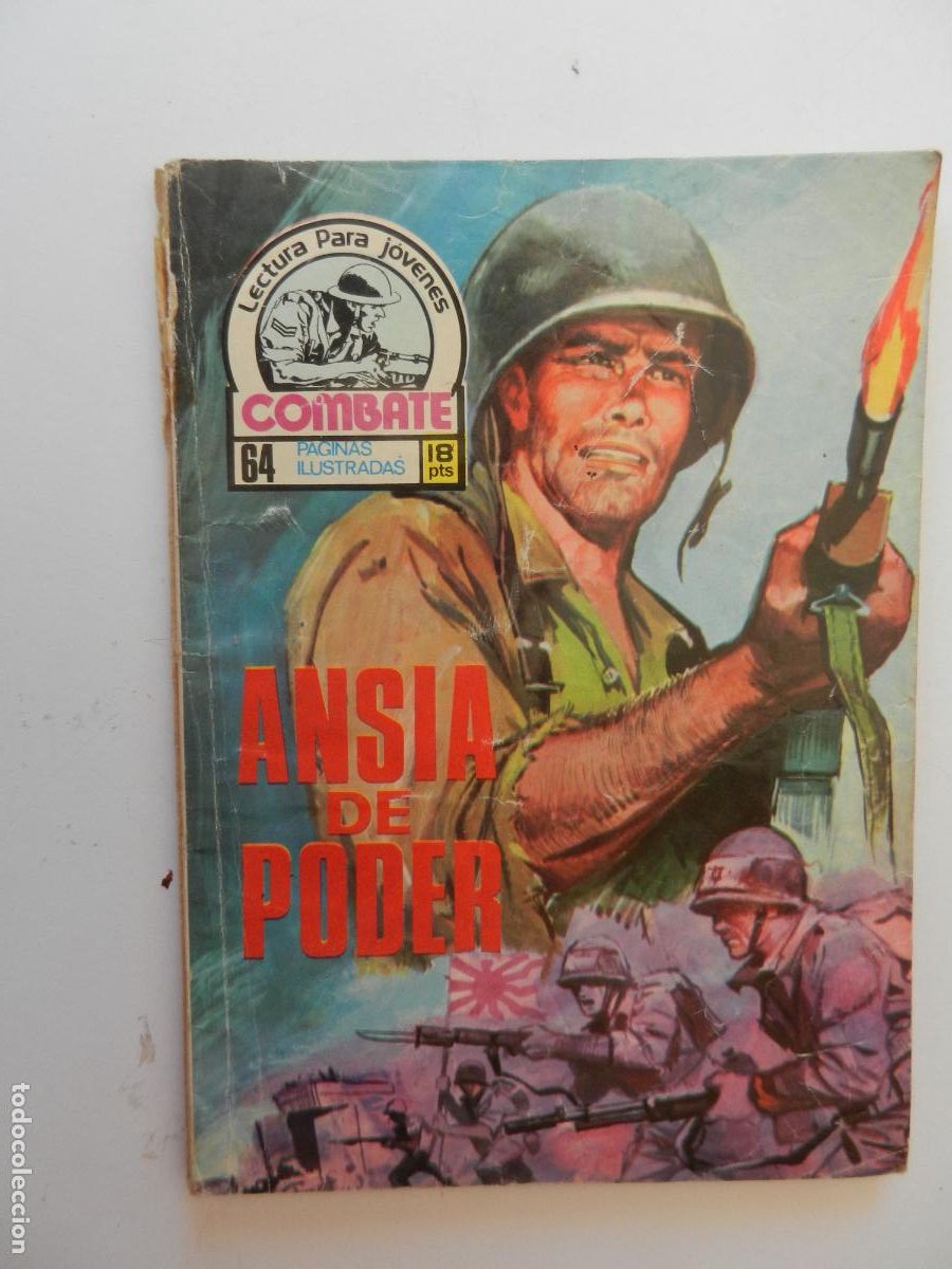 Tebeos: COMBATE - LECTURA PARA JOVENES - ANSIA DE PODER - PRODUCCIONES EDITORIALES 1977.