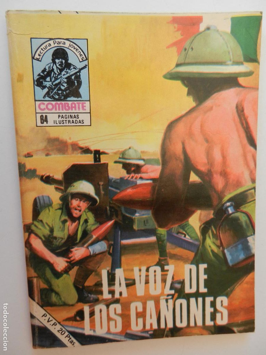 Tebeos: COMBATE - LECTURA PARA JOVENES - LA VOZ DE LOS CA&Ntilde;ONES - PRODUCCIONES EDITORIALES 1977.