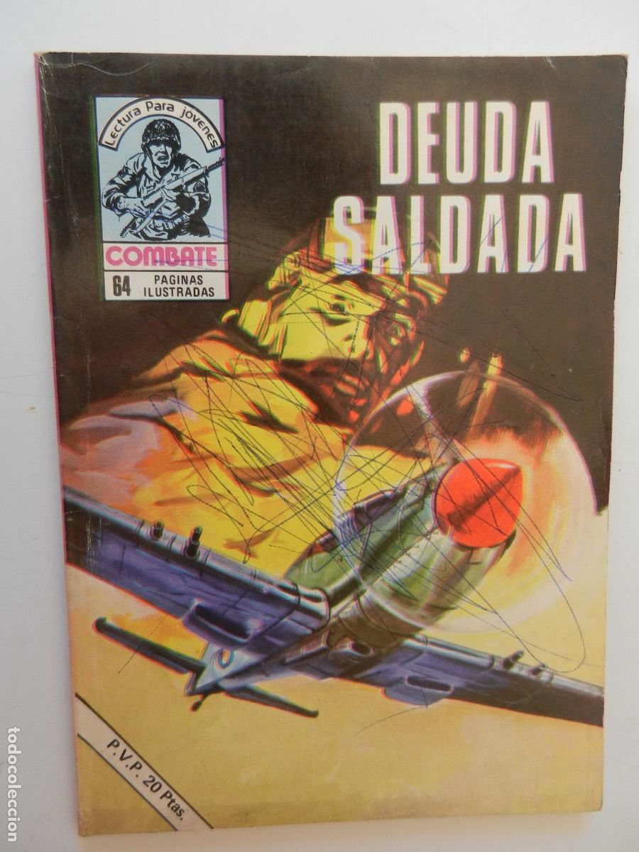 Tebeos: COMBATE - LECTURA PARA JOVENES - DEUDA SALDADA - PRODUCCIONES EDITORIALES 1977.