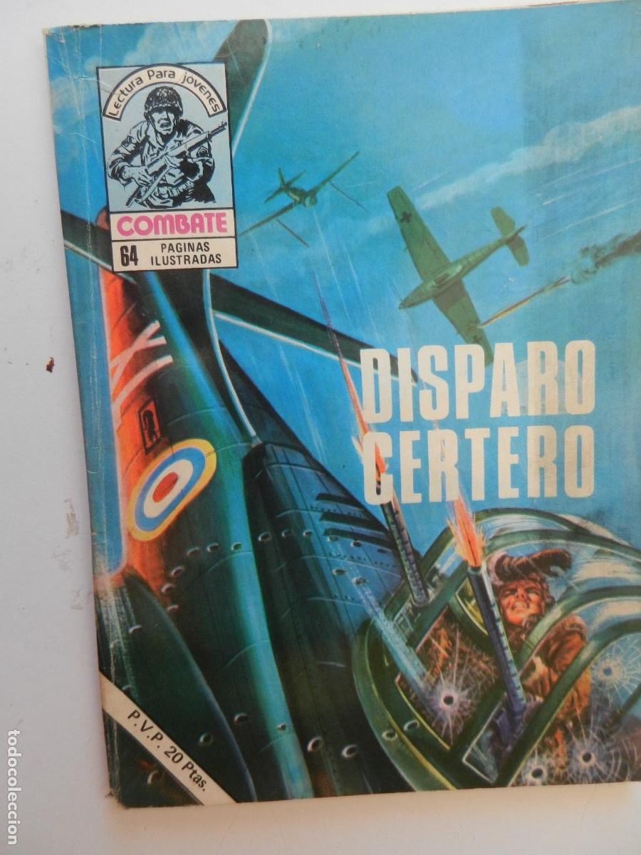 Livros de Banda Desenhada: COMBATE - LECTURA PARA JOVENES - DISPATO CERTERO - PRODUCCIONES EDITORIALES 1977.