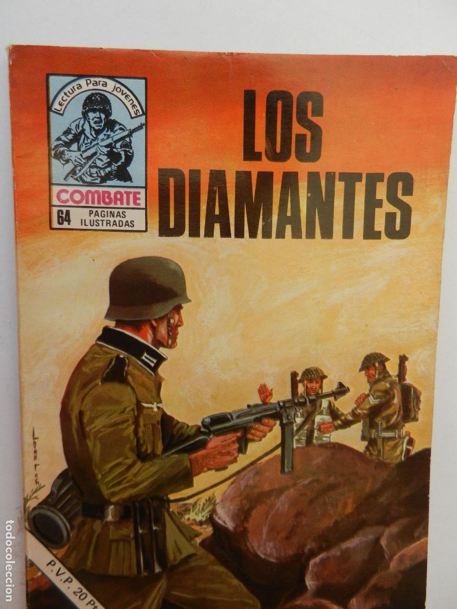 Tebeos: COMBATE - LECTURA PARA JOVENES - LOS DIAMANTES - PRODUCCIONES EDITORIALES 1977.