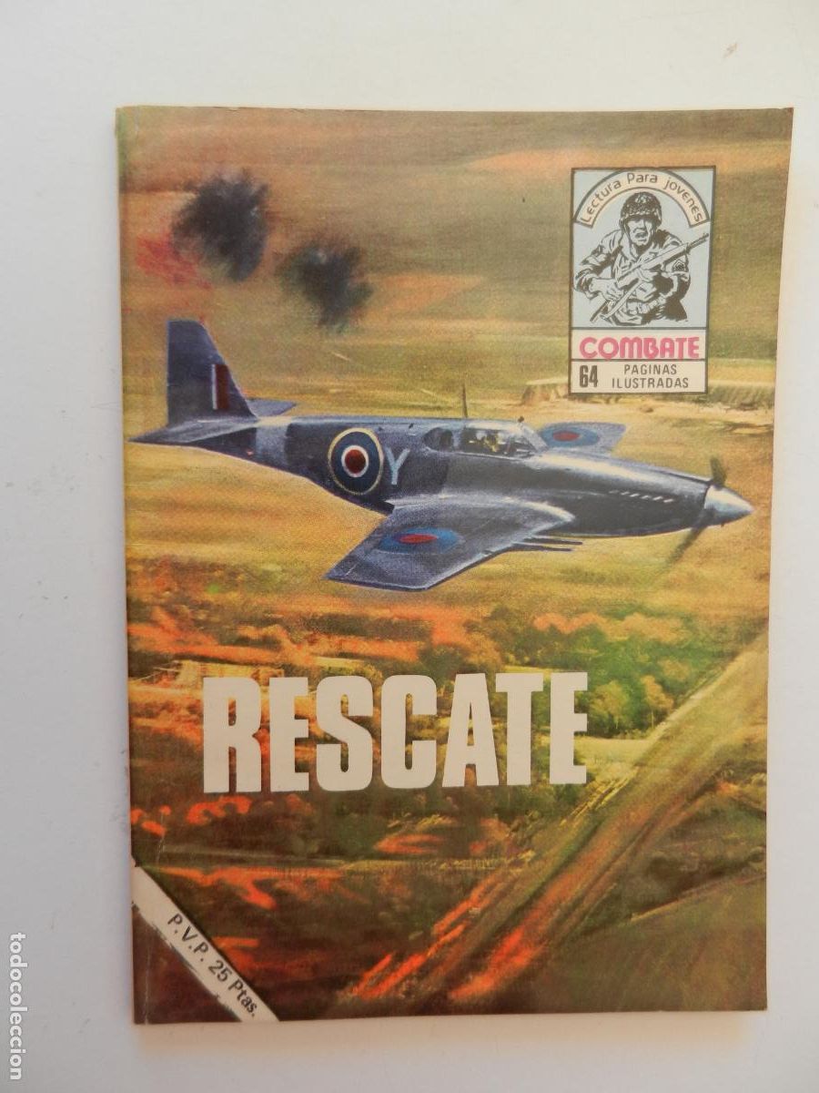 Tebeos: COMBATE - LECTURA PARA JOVENES - RESCATE - PRODUCCIONES EDITORIALES 1977.