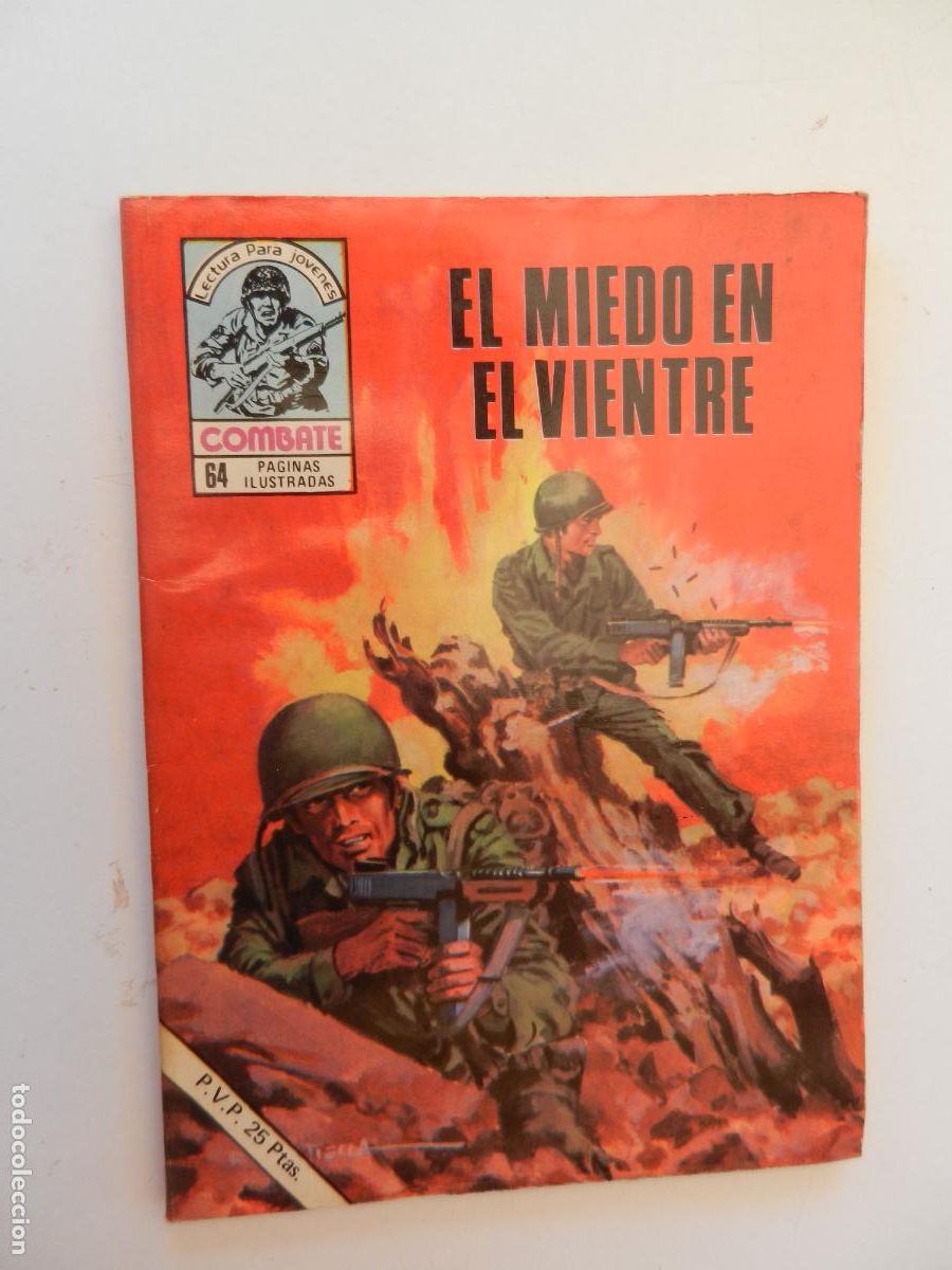 Tebeos: COMBATE - LECTURA PARA JOVENES - EL MIEDO EN EL VIENTRE - PRODUCCIONES EDITORIALES 1977.